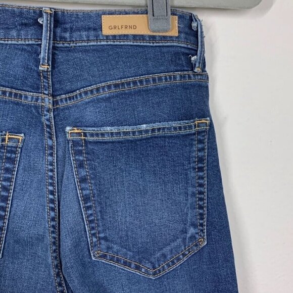 GRLFRND Kendall Distressed Raw Hem Jeans - Size 26 - Picture 8 of 10
